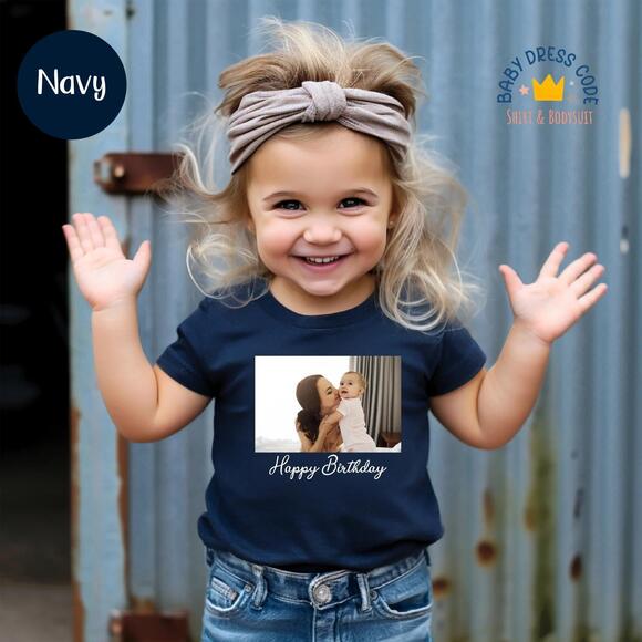 Tops - Custom Photo Toddler Shirt Personalized Birthday Gift